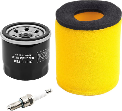 Road Passion Air Filter & Oil Filters & Spark Plugs Tune Up Kits Compatible with Suzuki Eiger 400 LT-A400 LT-F400 2002 2003 2004 2005 2006 2007...