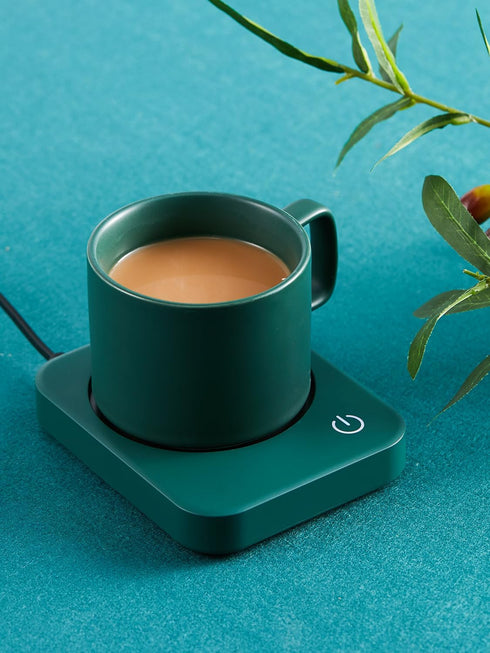 Coffee Mug Warmer, Smart Cup Warmer for Desk, 3 Temperature Control & Auto Shut Off, Electric Cup Warmer for Heating Milk,Tea,Beverage,Candle (Gre...
