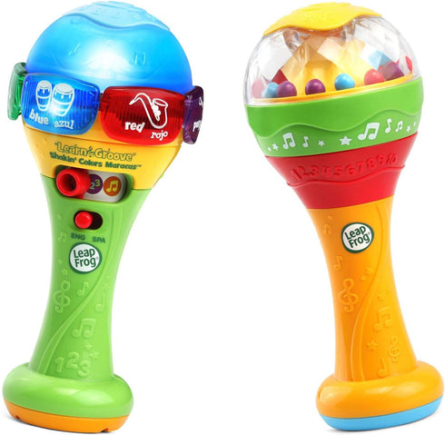 LeapFrog Learn & Groove Shakin' Colors Maracas - Includes electronic and non-electronic maracas, Parent's Guide, Multicolor...