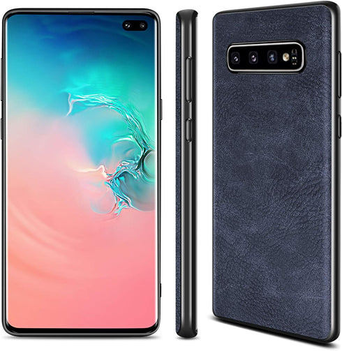 SALAWAT Samsung Galaxy S10 Case, Slim PU Leather Vintage Shockproof Phone Case Cover Lightweight Premium Soft TPU Bumper Hard PC Hybrid Protective...