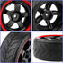 12mm Hex Wheels & Rubber Tires OD 2.52" Pre-Glued for Traxxas 4 Tec 2.0 1/18 Latrax Teton Tamiya TT02 Redcat Lightning EPX HSP Flying Fish Kyosho ...