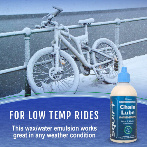 Squirt Chain Lube for Bikes 6 Pack (0.5 Oz) – Low-Temperature Bike Lube for All Bike Chains – All-Weather Dry Chain Lube – Bike Lubricant to Reduc...