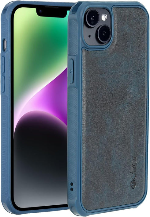 molzar MagBig Series Case for iPhone 14, Built-in Metal Plate for Magnetic Car Mount, Support Wireless Charging, Compatible with iPhone 14, Blue...