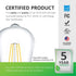 Sunco Lighting - 2 Pack Dusk to Dawn Light Bulbs LED Edison 2700K Soft White, CRI90 7W Equivalent 60W, Vintage Style ST64 Extra Bright Automatic B...