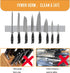 16 Inch Stainless Steel Magnetic Knife Holder, Adhesive Magnet Strip for Kitchen Utensils & Tools, Strong Magnetic Suction, 2 Installation Methods...