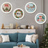 4 Sets Christmas Embroidery Starter Kit with Pattern for Beginners,Merry Christmas Embroidery Kit Ornaments, DIY Cross Stitch Set with 4 Plastic E...