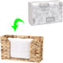 Sumnacon Paper Towel Dispenser Countertop Water Hyacinth Paper Towel Dispenser for Bathroom Toilet Kitchen Counter,Wicker Paper Towel Holder Count...