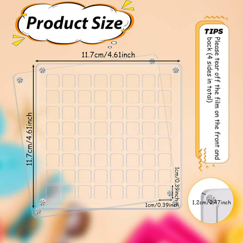 36 Grids Acrylic Magnetic SeaShell Display Box, Transparent Seashell Storage Box, Square Jewelry Display Cases Craft Storage Box for Seashell, Gem...