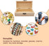 itechpanda Unfinished Wooden Box Unpainted Gift Wood Boxes with Hinged Lid Blank Natural Pine Box for Home Crafts DIY Art Storage Jewelry...
