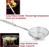 Stainless Steel Spider Strainer Skimmer Spoon For Frying and Cooking - Set of 3 Solid Wire Asian Strainer Ladle Pasta Strainer with Long Handle, P...
