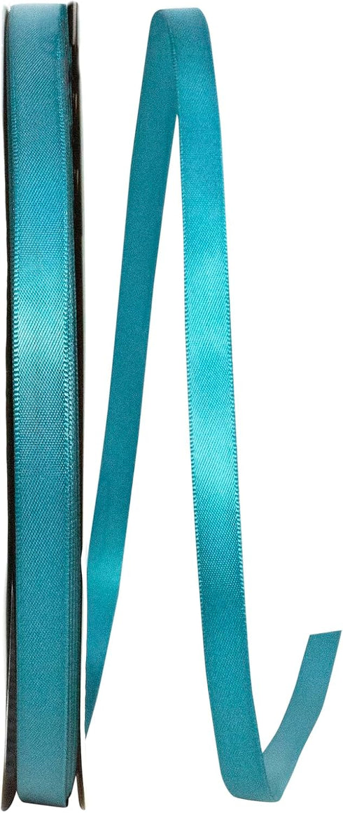 Reliant Ribbon 4950-916-15C Double Face Satin Ribbon, 3/8 Inch X 100 Yards, Teal...