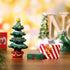 Christmas Aquarium Decoration Set: Christmas Fish Tank Decorations Xmas Tree Figure Present Box Miniature Resin Micro Landscape Ornaments for Fish...