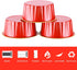EUSOAR Dessert Cups with Lids, 30pcs 5oz Disposable Aluminum Tin Foil Ramekins Cupcake Baking Cups Containers Wrappers with Lids, Mini Aluminum Ch...