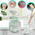 Denture Bath Cup?Retainer Cleaner Case Box,Night Mouth Guard Case Holder,Storage Soak Container with Drain Tray for Travel Cleaning with Mirror an...
