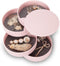 CONBOLA Jewelry Organizer, Small Jewelry Storage Box Earring Holder for Women, 5-Layer Rotating Travel Jewelry Tray Case with Lid for Bracelets Ri...