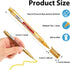 6 Pcs Upgrade Metallic Marker Pens, Gold and Silver Metallic Permanent Markers for Paper, Glass, Fabric, Rock Painting, Gift Card Making, Scrapboo...
