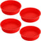 Bekith 4 Pack 9" Round Silicone Cake Pans - Silicone Molds for Baking, Quick Release Baking Pans for Layer Cake, Cheese Cake, Rainbow Cake and Chi...