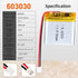 3.7V 500mAh 603030 Lipo battery Rechargeable Lithium Polymer ion Battery Pack with PH2.0mm JST Connector...