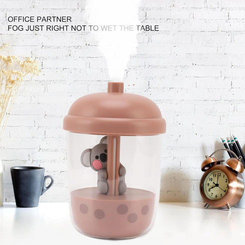 Portable USB Humidifier, Portable Cool Mist Humidifier Animal Humidifier Desktop Humidifier Matcha Mini 5V Cute Humidifier Diffuser for Home Offic...