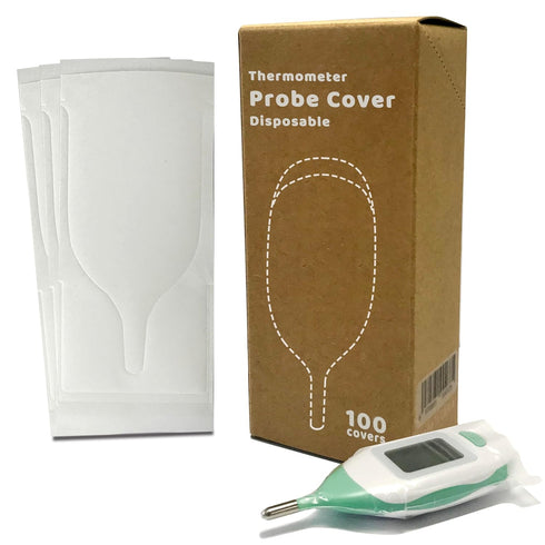 Disposable Cover for Rectal Thermometers - Special for Large Display & Short Probe Baby/Pet Rectal Thermometers (Covers -100 pcs)...