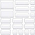 Drawer Organizers Set of 19, 4 Sizes Clear Plastic Drawer Organizers and Storage Bins for Kitchen, Bathroom, Office, Dresser Desk Drawer Organizer...