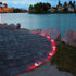 JIGUOOR Solar Deck Lights LED Driveway Lights Solar Powered Dock Light Outdoor IP68 Waterproof Road Markers for Step Sidewalk Stair Boat Garden Gr...