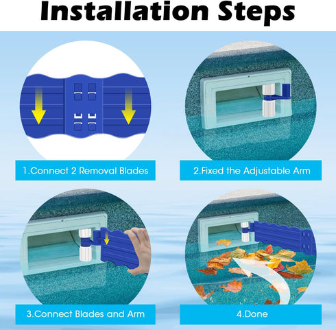 Hydream Pool Debris Catcher Skimmer, Pool Leaf and Debris Remover Catcher Plastics, Surface Debris Floating Leaves Bugs Pool Skimmer Attachments A...