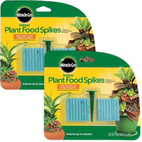 Miracle-Gro Indoor Plant Food Spikes, Includes 48 Spikes - Continuous Feeding for all Flowering and Foliage Houseplants - NPK 6-12-6...
