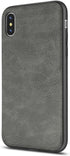 SALAWAT for iPhone Xs Case Slim Shock Proof Phone Cover Lightweight Premium PU Leather TPU Bumper PC Protection for iPhone X 5.8 inch (Gray)...