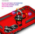 Phone Case for Samsung Galaxy S23 FE 5G Case with Ring Stand Magnetic Kickstand Cases Cover for Samsung Galaxy S23 S 23 FE S23FE 23FE Red...
