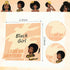 9 Packs Black Girl Sticky Notes Inspirational Mini Motivational Self Stick Note Pads Cute African Girl Teacher Notes Positive Memo Notepads for Nu...