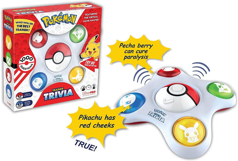 Pokemon Trainer Trivia Toy Featuring The Virtual Game Master 2 Modes Single & Multiplayer, Guessing Brain Game Pokemon Go Digital Travel Board Gam...
