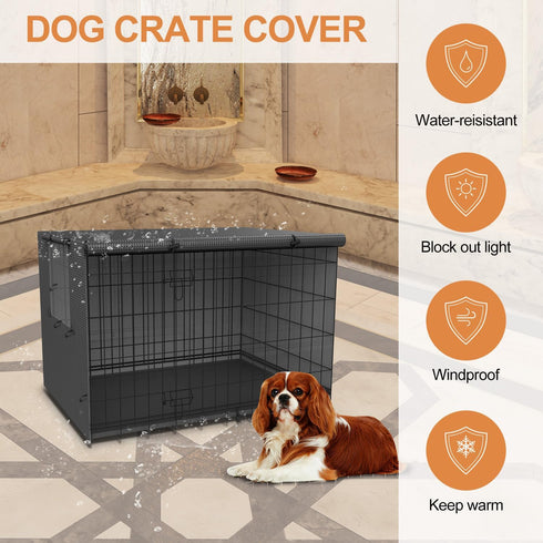 Dog kennel cover,Dog Cage Covers,Crate covers for dog cages,dog crate cover, cover,dog cage cover for winter outside,Warmer & Waterproof crate cov...