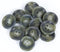 Mibo 12pcs Round Melamine Suit & Dress Buttons with Rim - 30L(19mm) - 4 Hole - Blue Green Mix...