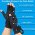 2 Pairs Copper Arthritis Gloves for Women Men, Fingerless Compression Gloves Relieve Hand Pain, Typing Gloves for Arthritis, Carpal Tunnel, Tendon...