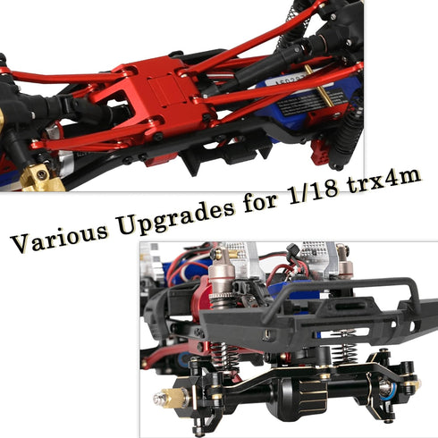 Steering Servo Mount Upgrades Parts for 1/18 TRX4M RC Crawler,Alloy Aluminum Steering Servo Mount Hops Up Upgrades Part 1/18 TRX4M RC Crawler,Red...