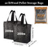 20LBs Black Wood Pellet Storage Containers for Smoker, Fuel Pellet Storage Bag for outdoor, 2Pack...