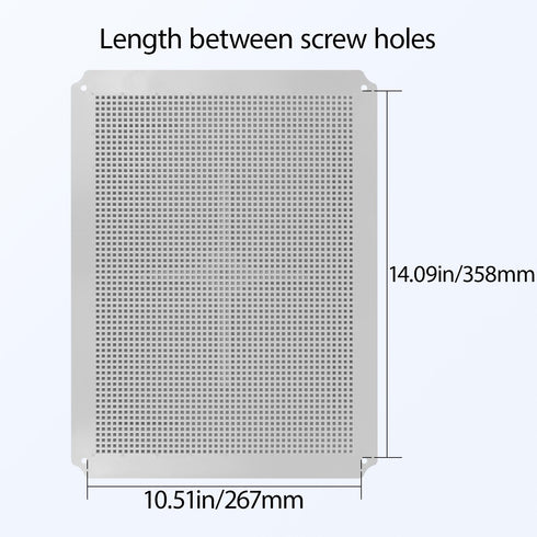 LeMotech Mounting Plate for Junction Box, ABS Plastic Internal Panel w/Screws for Installation on Electrical Box with Latches 15.75"x11.81"...