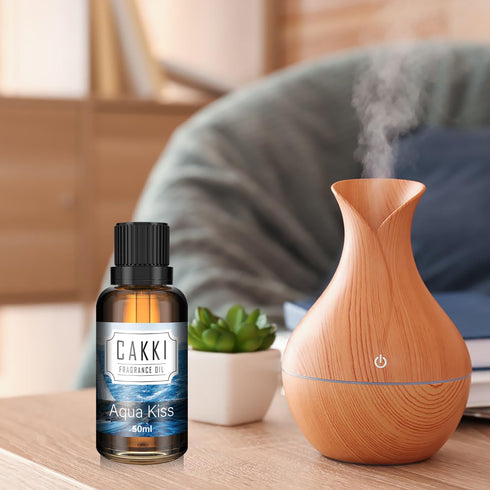 Essential oils for Diffusers for Home, Scent-Aqua Kiss, Single Large Size 50ml, Cakki Fragrance oils, for Candle Making, for Soap Making, Diffuser...