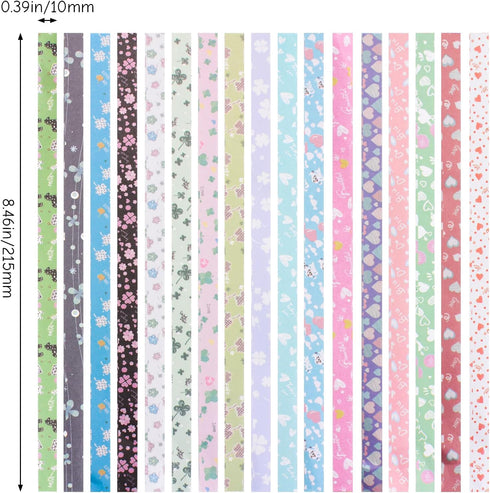 Origami Stars Paper, 2160 Pieces Lucky Star Paper Strips Origami Star Paper Strips for Handmade Home Cards Gift, Party Decoration, Crafts Decorati...