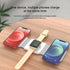 3-in-1 Wireless Charger for iPhone iWatch AirPods, Foldable Magnetic 18W Fast Charging Station for Multiple Apple Devices, Charging Stand for Trav...