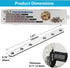 4 Pack Flat Straight Bracket Mending Plate for Wood Stainless Steel Straight Brackets 195mm / 7.7" Wood Brace with Screws...