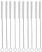 Long Straw Brush, Nylon Pipe Tube Cleaner 10-ihch X 2/5-inch Set of 10...