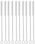 Long Straw Brush, Nylon Pipe Tube Cleaner 10-ihch X 2/5-inch Set of 10...