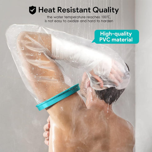 Cast Cover for Shower Arm Adult, Waterproof Cast Cover Full Arm Cast Protector for Shower Bath, Arm Cast and Bandage Cover for Broken Hands, Wrist...