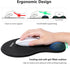Soqool Mouse Pad, Ergonomic Mouse Pad with Comfortable Gel Wrist Rest Support and Non-Slip PU Base for Easy Typing Pain Relief, Durable and Washab...