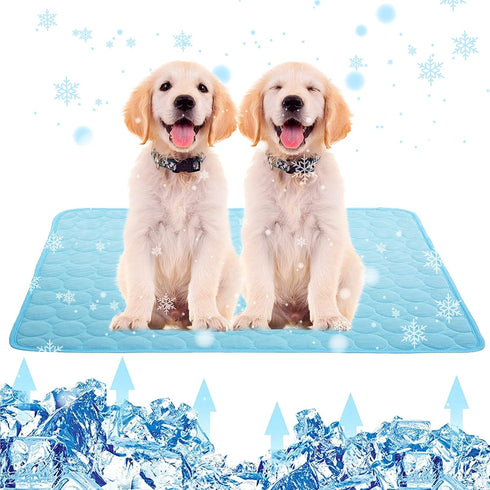 Pet Dog Cooling Bed Mats,Self Cooling Pet Dog Cool Mat Pads for Dogs Cats Indoor and Outdoor (X-Large(28x40 inch), Blue)...