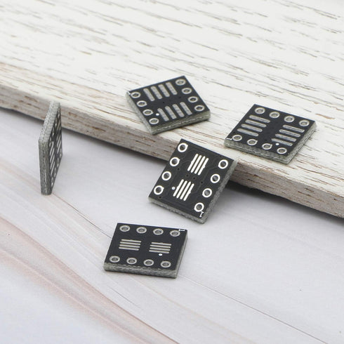 JIUWU 8 Pin Double-Side Prototype Printed Circuit PCB Adapter Universal Board Protoboard SO MSOP TSSOP SOIC SOP8 to DIP8 for DIY Soldering and Ele...