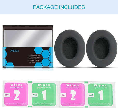 GVOEARS Replacement Ear Pads for Sony MDR 7506, Cooling Gel Earpad Cushions with Noise Isolation Memory Foam Premium Leather for Sony MDR V6 / MDR...