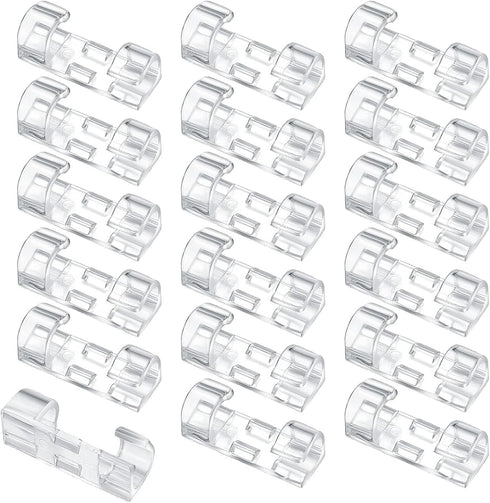 Adhesive Cable Clips, 120 Pcs Cable Management Clips, Clear Cable Organizer, Cord Holder, Wire Clips, Sticky Cable Wire Cord Clips Holder for Car ...